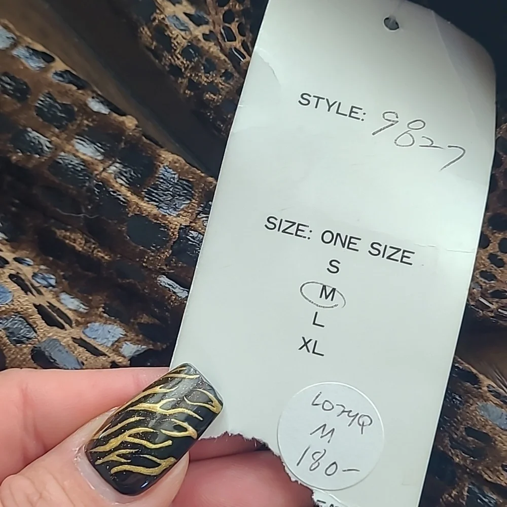 Sophia La Belle Vintage Faux Snakeskin Pant Suit Size M - Picture 3 of 9